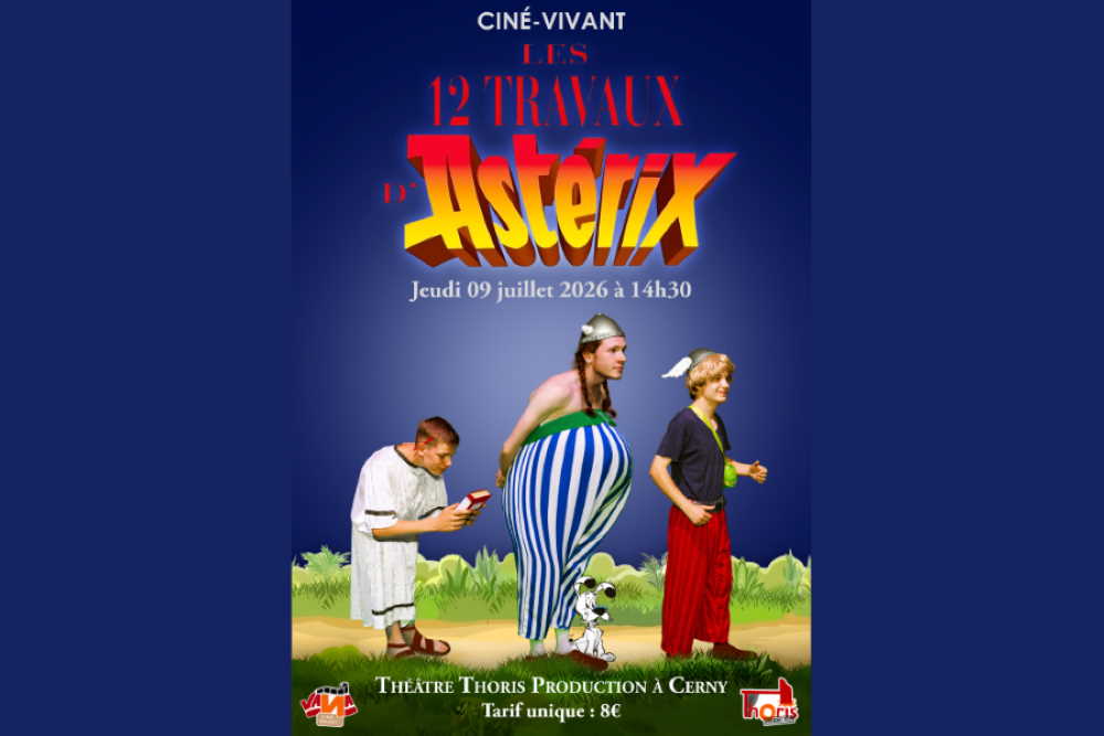 ciné-vivant - les 12 travaux d'Astérix